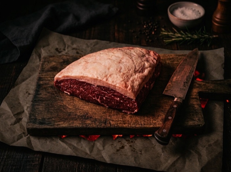 Picanha — A cap of fat that turns into flavor and juiciness over the fire.